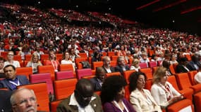 Ouverture de la 9e conférence internationale de recherche sur le sida à Paris, le 23 juillet 2017