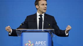Emmanuel Macron à Bangbok le 17 novembre 2022