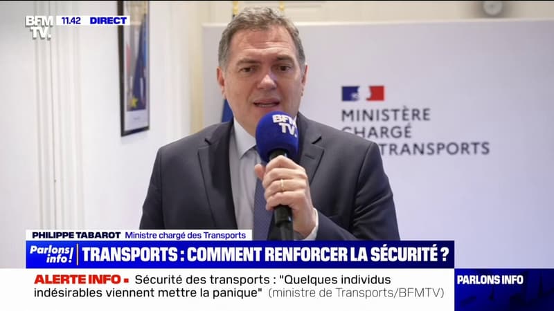 Projet de loi sur la sécurité dans les transports: le ministre Philippe Tabarot défend 