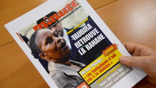 L'hebdomadaire d'extrême droite Minute s'en prend à Christiane Taubira.