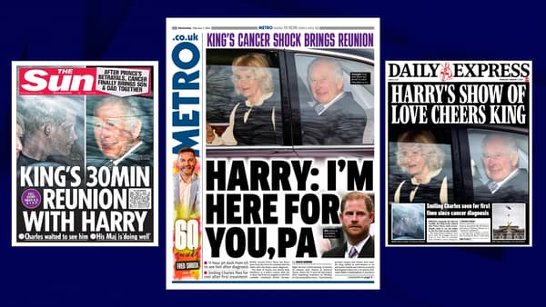 W środę 7 lutego 2024 r. pierwsze strony brytyjskiej prasy poświęcone były spotkaniu księcia Harry'ego z królem Karolem III