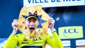 Matteo Jorgenson, double vainqueur de Paris-Nice, le 16 mars 2025