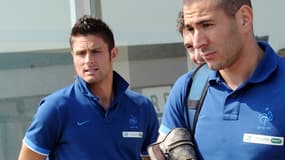 Olivier Giroud et Karim Benzema