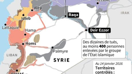 Syrie: 400 civils enlevés par le groupe Etat islamique Syrie: 400 civils enlevés par le groupe Etat islamique