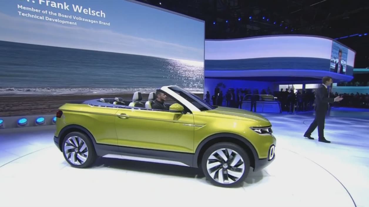 Volkswagen a dévoilé un concept de crossover décapotable au salon de Genève 2016, le T-Cross Breeze.