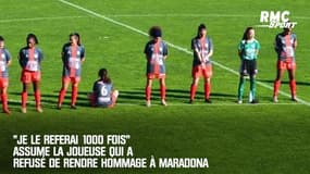 "Je le referai 1000 fois" assume la joueuse qui a refusé de rendre hommage à Maradona
