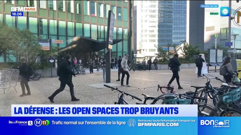 La Défense: les open spaces trop bruyants