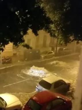 Fortes pluies et orages à Nice - Témoins BFMTV