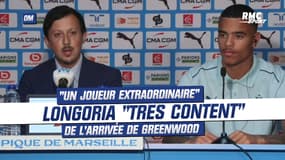 Mercato / OM : Longoria "très content" de l'arrivée de Greenwood, "un joueur extraordinaire"