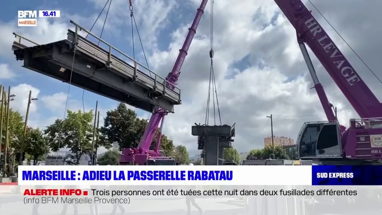 Marseille: la passerelle Rabatau disparaît
