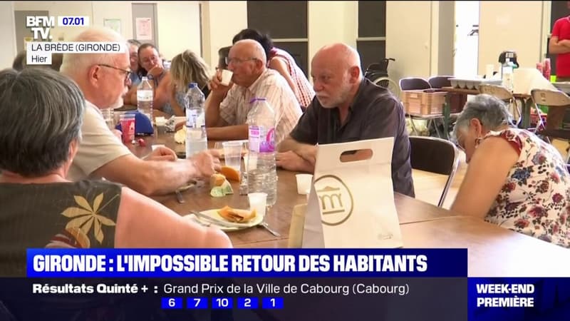 Incendies en Gironde: l'impossible retour des habitants