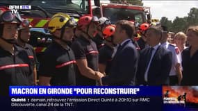 Incendies: ce qu'il faut retenir du déplacement d'Emmanuel Macron en Gironde