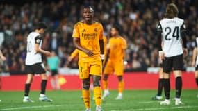 Vinicius Jr lors du match Valence-Real Madrid (1-2, Liga), le 3 janvier 2025