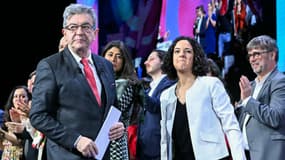 Jean-Luc Mélenchon et Manon Aubry