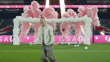 Lucas Hernandez pour son gender reveal au Parc des Princes