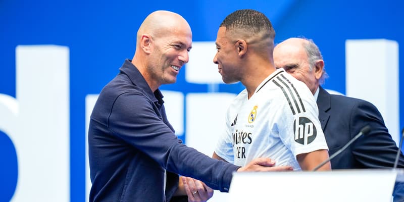 Zinedine Zidane et Kylian Mbappé au Real Madrid, le 16 juillet 2024