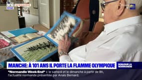 Manche: À 101 ans, il porte la flamme olympique
