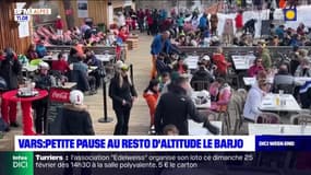 Vars: pause déjeuner au restaurant d'altitude Le Barjo