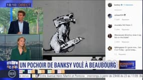Un pochoir de Banksy volé à Beaubourg: "quand une oeuvre est volée, elle ne vaut plus rien car elle est répertoriée comme perdue", explique Ophélie Guillerot, responsable en art contemporain à la maison Claude Aguttes