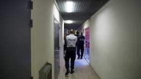 Les couloirs du centre de rétention de Marseille le 18 novembre 2017