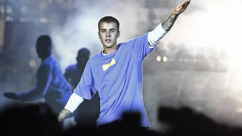 Justin Bieber en concert à l'AccorHôtels Arena de Paris, le 20 septembre 2016