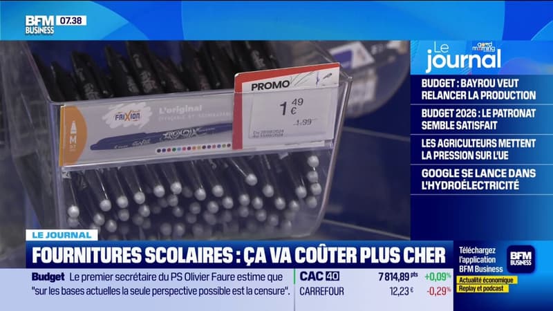 Fournitures scolaires : ça va coûter cher