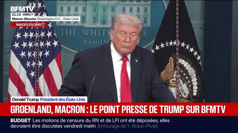 "Vous allez voir jusqu'où je peux aller pour acquérir le Groenland", prévient Donald Trump en conférence de presse