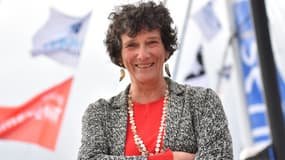 Isabelle Autissier, présidente d'honneur de la WWF, avant le départ de la Route du Rhum, le 1er novembre 2018