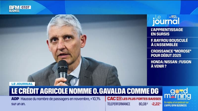 Le Crédit Agricole nomme Olivier Gavalda au poste de directeur général