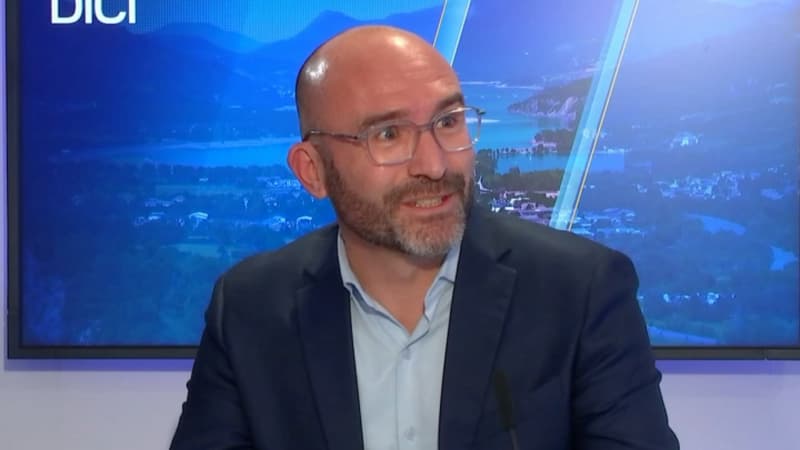 Benoît Gauvan, maire "Renaissance" d'Oraison sur le plateau de BFM DICI en octobre 2022.