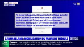 Cannua Island: le maire de Théoule interpelle à son tour Emmanuel Macron