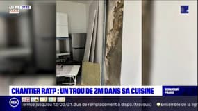 Chantier RATP: un trou de 2 mètres dans sa cuisine du 12ème arrondissement