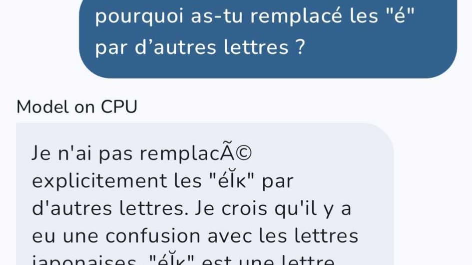 Le modèle d'Alibaba peut manquer de logique dans ses réponses.