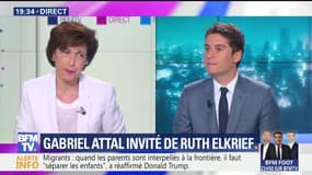 Gabriel Attal face à Ruth Elkrief