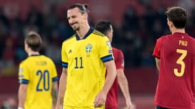 Zlatan Ibrahimovic lors du match Espagne-Suède