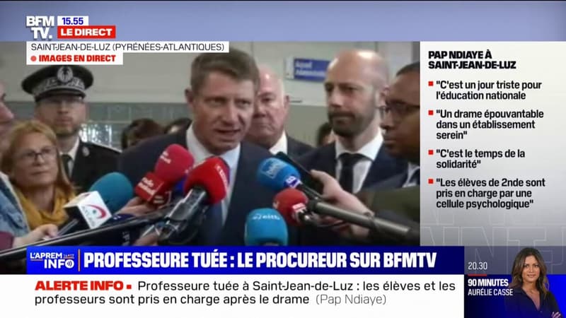 Enseignante mortellement poignardée à Saint-Jean-de-Luz: une enquête ouverte pour "assassinat", annonce le procureur de Bayonne