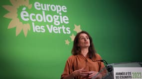 La secrétaire nationale du parti Europe Écologie-Les Verts Marine Tondelier, le 24 août 2023.