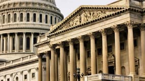 Illustration - Le capitole, enceinte du Sénat à Washington.