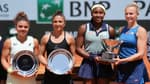 Jasmine Paolini, Sara Errani, Coco Gauff et Katerina Siniakova à Roland-Garros le 09/06/2024