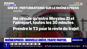 Rhônexpress: nouvelle grève et trafic partiel vendredi