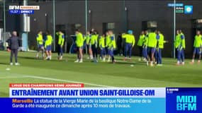 L'OM s'entraîne avant le déplacement en Belgique pour affronter l'Union Saint-Giloise