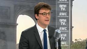 Sacha Houlié, député La République en Marche, face à Jean-Jacques Bourdin sur BFMTV le 4 mai 2018