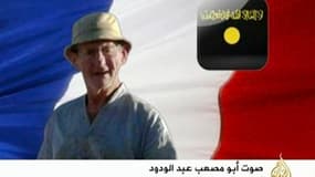 La France affirme ne pas avoir changé de stratégie en matière d'otages, en réponse aux interrogations sur le décès de Michel Germaneau (photo) revendiqué par l'organisation Al Qaïda au Maghreb islamique (AQMI). /Image TV du 26 juillet 2010/REUTERS/Al Djaz
