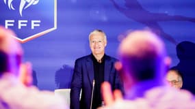 Didier Deschamps à l'Assemblée fédérale de la FFF, le 7 janvier 2022