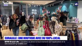 Euralille: une boutique avec du 100% local