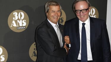 Vincent Bollloré et Bertrand Meheut en novembre 2014