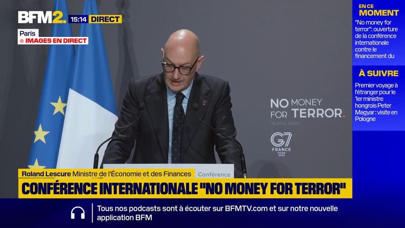"La menace mute plus vite que jamais": Roland Lescure ouvre la conférence internationale "No money for terror"