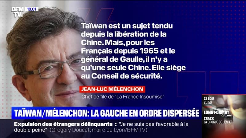 La Nupes divisée après les propos de Jean-Luc Mélenchon sur Taïwan