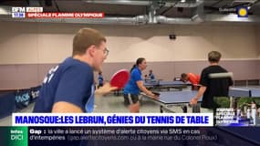 Manosque: les frères Lebrun sont des génies du tennis de table