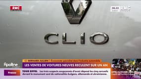 Les ventes de voitures neuves reculent sur un an 